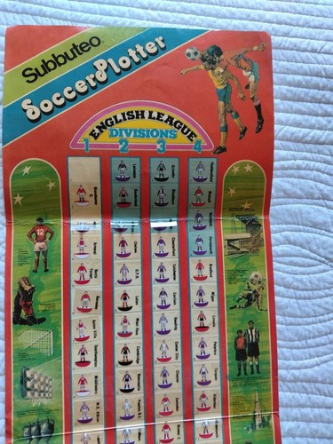 Subbuteo soccer plotter 1979 - subbuteo,