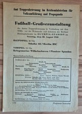 22.08.43 FR-Spiel Hertha BSC Berlino - FC Schalke 04 + Wilhelmshaven - Spandau