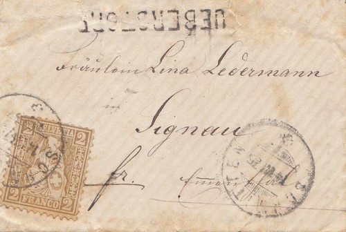 Svizzera 1875 ueberstorf - svizzera:, 1875: