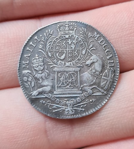 1707 regina anna medaglia - 1707,