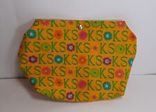 Borsa Mano Pochette Firmata KEN SCOTT Originale Vintage Gialla