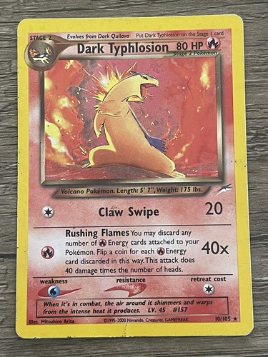 Pokémon tcg dark - pokémon, typhlosion