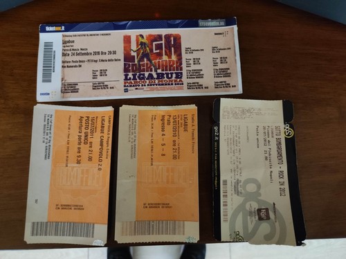 Vecchi biglietti concerto - 7,