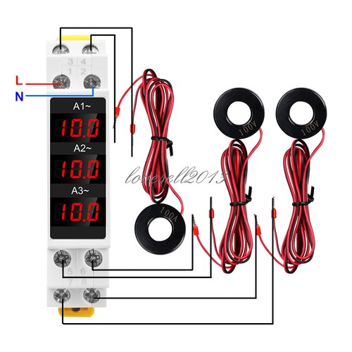 Amperometro trifase 500v - amperometro, ac