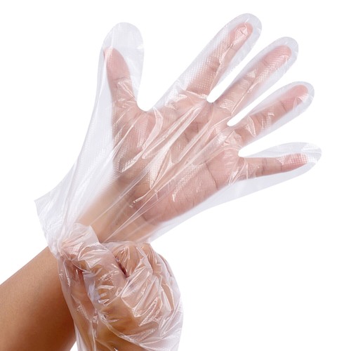 Guanti monouso plastica - monouso, pe