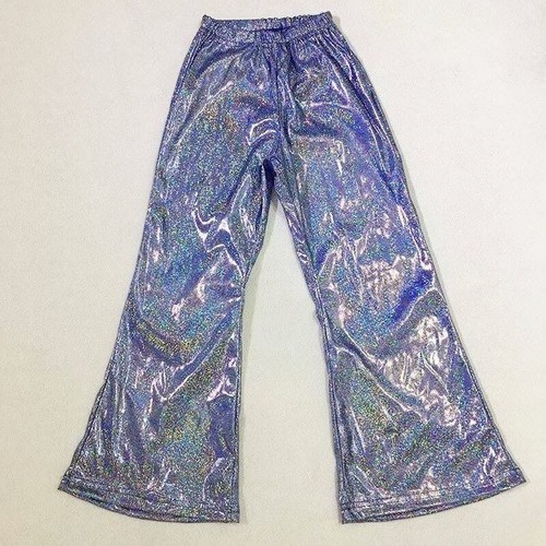 Pantaloni flared lucidi retro - lucidi,