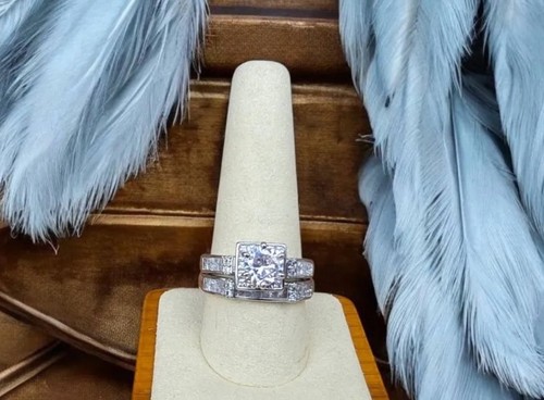 Set anello sposa argento - set, in