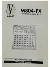 Voice system m804 manuale - voice, m804-fx