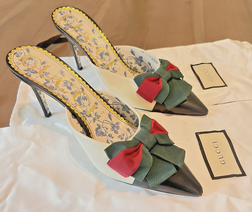 Gucci mules punta con fiocco - mules,