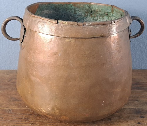 Antica pentola rame - antica, xix