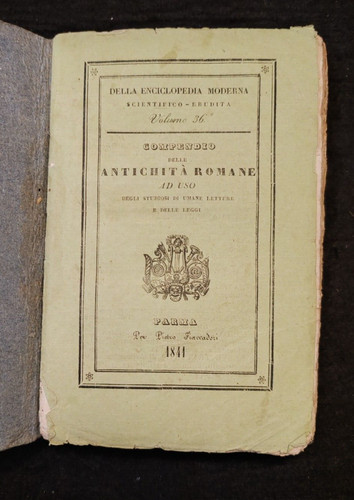 Compendio delle antichita - delle, antichita'