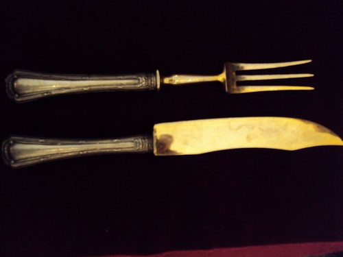 Antica coppia posate servire - coppia, a