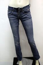 Roy Rogers Jeans Taglia 26 / 40 Donna Pantalone In Cotone Blu Pants Pant Logo