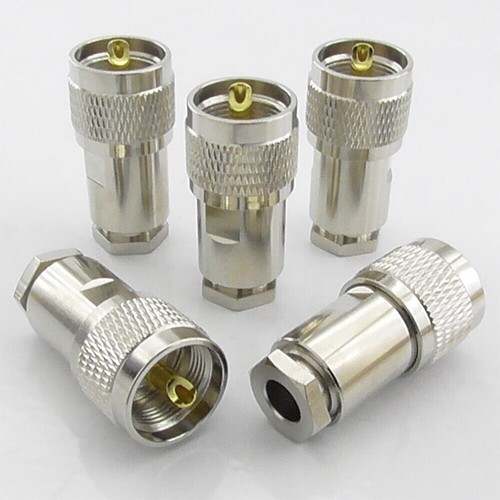 5pcs pl259 spina - pl259, morsetto