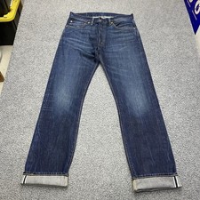 Levis Abbigliamento Vintage 34x34 505-0217 Selvedge Jeans Vintage Talon Cerniera Grande E