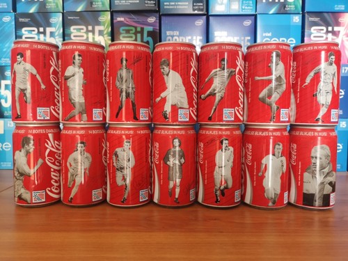 Lattine coca cola belgio - lattine, set