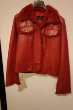 Giacca In Vera Pelle Da Donna Con Pelliccia Delan Italia