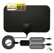 Antenna Amplificata da Interno TV Digitale Terrestre USB 4k 100 KM Ultrapiatta