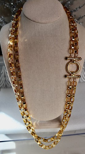 Collana etrusca placcata oro