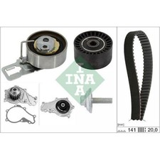 Pompa Acqua + Kit Cinghie Dentate Ina 530 0698 30 per Citroën Ford Opel Peugeot