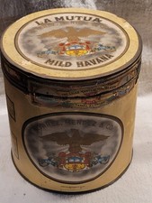 Antica latta tabacco La Mutua