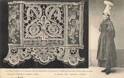 Cartolina vintage pizzo - in,