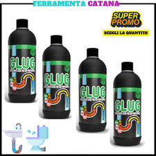 disgorgante professionale base acida stura scarichi lavandini wc tubazione glug