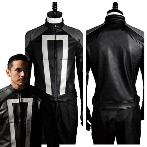 Giacca pelle nera agents of - giacca, di