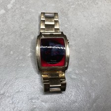 Orologio uomo vintage tono oro anni 70 TEXAS INSTRUMENTS led rosso modello 104