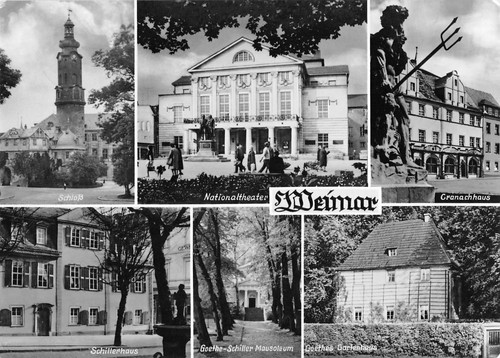Cartolina multifoto weimar - cartolina,
