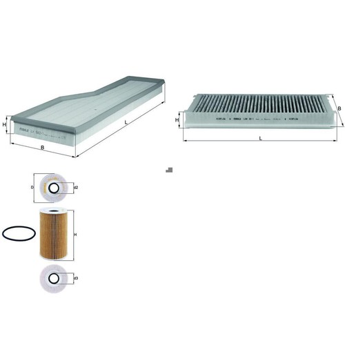 Kit pacchetto filtri knecht - kit,