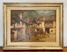 Gravina Antonio (Napoli 1934-2011) dipinto ad olio su tela scena campestre