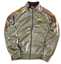 Chile 20 Adidas Originals Top Track Jacket Men Size L Olive Green Tuta Uomo Kaki