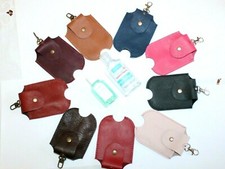 Custodia in pelle Sani Gel portasapone mani portachiavi HANG GEL viaggio pelle 