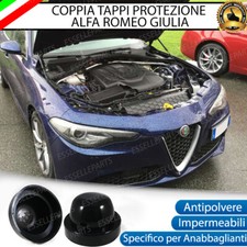COPPIA TAPPO COPRIFARO CUFFIA IN GOMMA ALFA GIULIA ANABBAGLIANTI X LED E XENO
