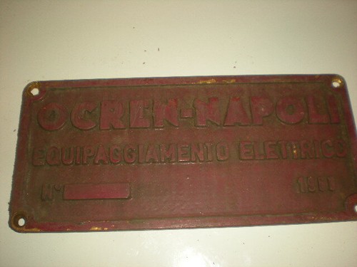 Targa bronzo ocren - fs,