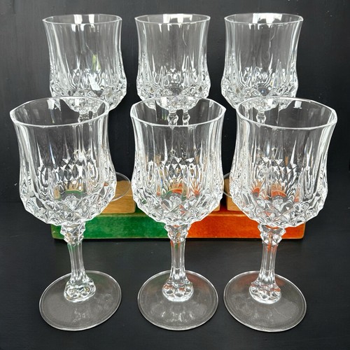 Lot verres pied - 6, en