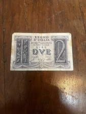 2 DUE LIRE BANCONOTA Regno d'Italia