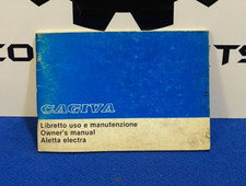LIBRETTO USO E MANUTENZIONE CAGIVA ALETTA ELECTRA 1985 USATO ORIGINALE