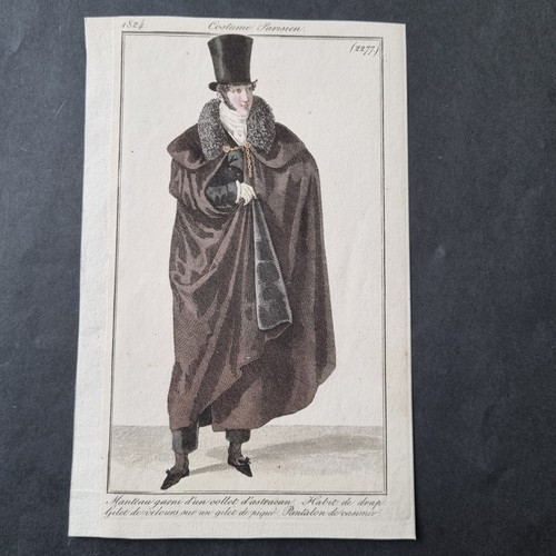 Incisione moda uomo 1824 - uomo,
