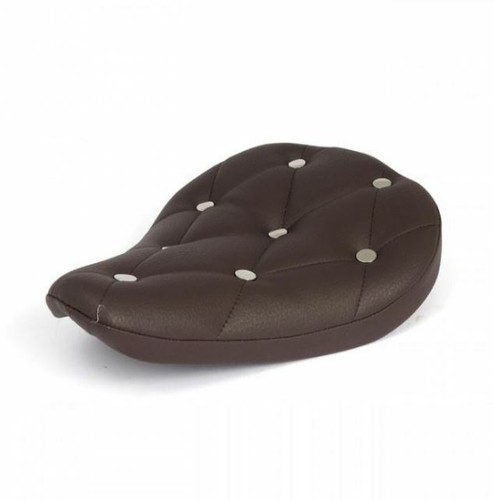 Sella moto marrone - marrone, bottoni