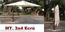 OMBRELLONE BRACCIO 3x4 ECRU' SENSO M0431 ALLUMINIO RETRATTILE GIARDINO 82023