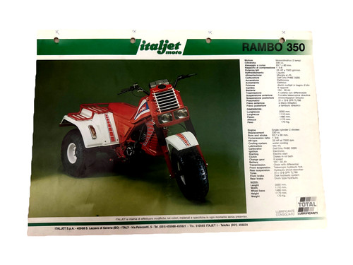 Brochure depliant italjet - brochure-, italjet-atv