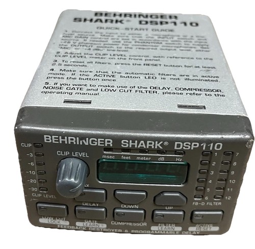 Behringer shark dsp110 - behringer,