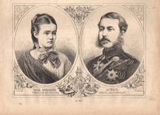 Stampa antica LUISA MARGHERITA