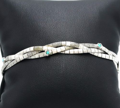 Bracciale treccia effetto - , seta
