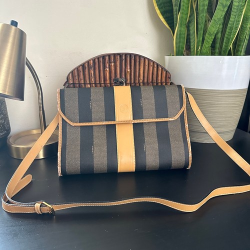 Fendi vtg 80s pequin - 80s, stripe