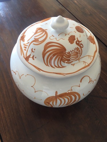 Zuppiera ceramica decorata - zuppiera, in