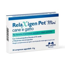 Nbf Lanes RELAXIGEN PET Mini Cane Gatto 30 cpr → Gestione stress di Cani e Gatti