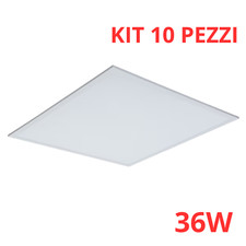 KIT 10 pannelli led 60x60 36W alta luminosità ad incasso 4000K MAZDA PHILIPS
